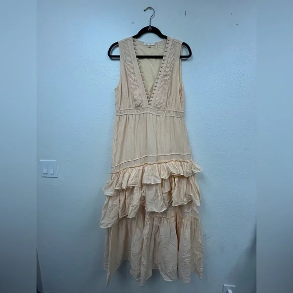 Pretty Feminine LoveShackFancy Maxi Dress Bohemian Country Cottage Endless Style - Picture 2 of 7